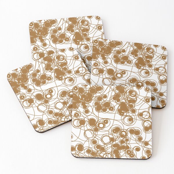 Item preview, Spiral chaotic design - brown and white designed and sold by rahilvalani.