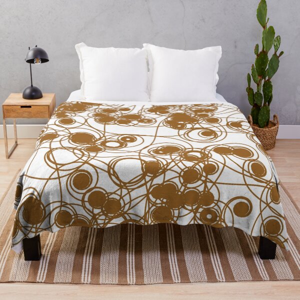 Item preview, Spiral chaotic design - brown and white designed and sold by rahilvalani.