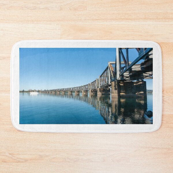 Item preview, Curving lines of historic steel truss railway bridge  designed and sold by Brian Scantlebury.