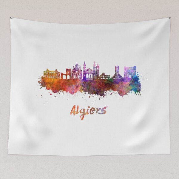 Item preview, Algiers skyline in watercolor designed and sold by paulrommer.