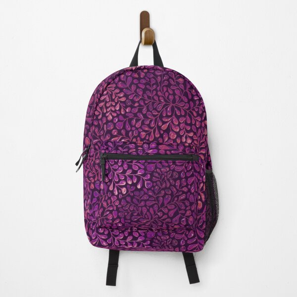 Item preview, Tourmaline Ivy Doodle on Dark Violet designed and sold by AxeLeon Patterns.