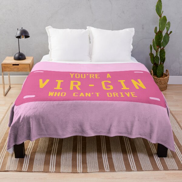 Item preview, Clueless Virgin Who Can't Drive, License Plate in HOT PINK designed and sold by marina ralston.