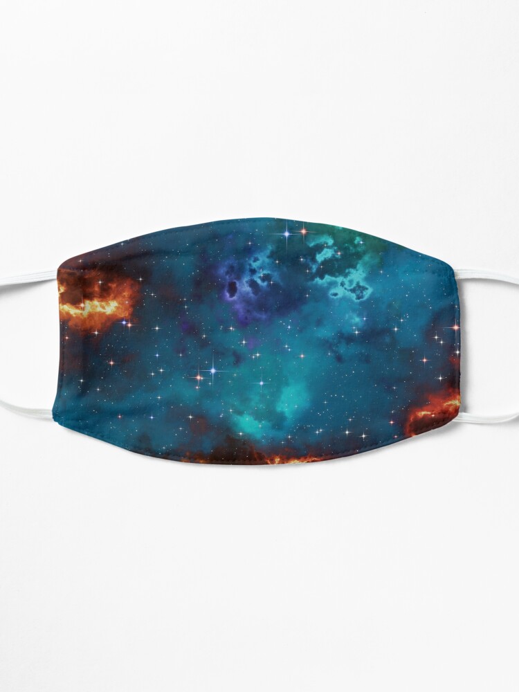 Alternate view of Fantasy nebula cosmos sky in space with stars (Blue/Cyan/Green/Yellow/Orange/Red) Mask