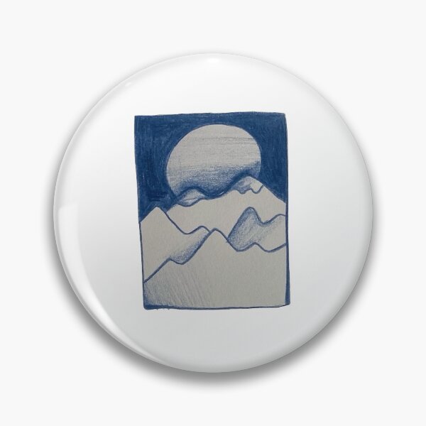 Item preview, blue landscape designed and sold by Lilaarts.
