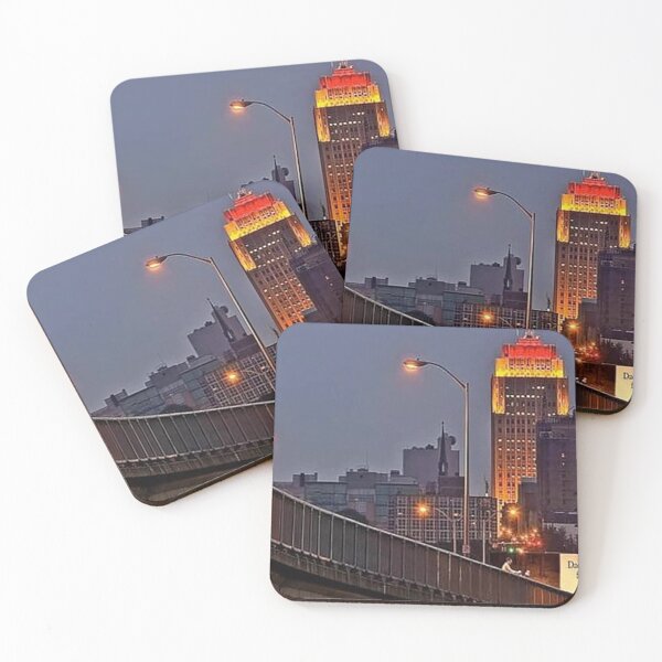 Item preview, Allentown PA view from the Hamilton Street Bridge, PPL Building, Allentown Skyline at night, Queen City, Americus Hotel designed and sold by Nostrathomas66.