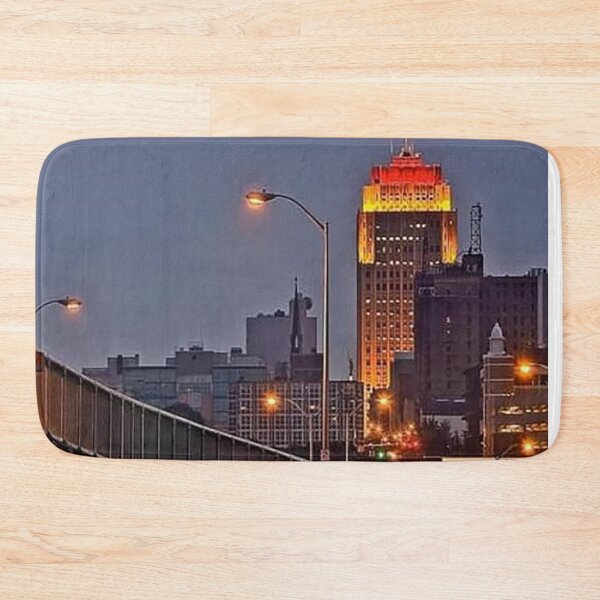 Item preview, Allentown PA view from the Hamilton Street Bridge, PPL Building, Allentown Skyline at night, Queen City, Americus Hotel designed and sold by Nostrathomas66.