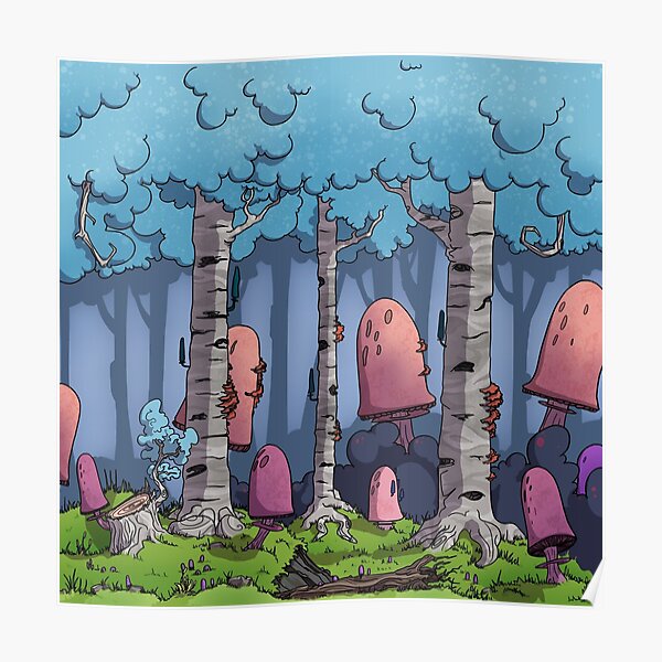 The Mushroom Forest Poster