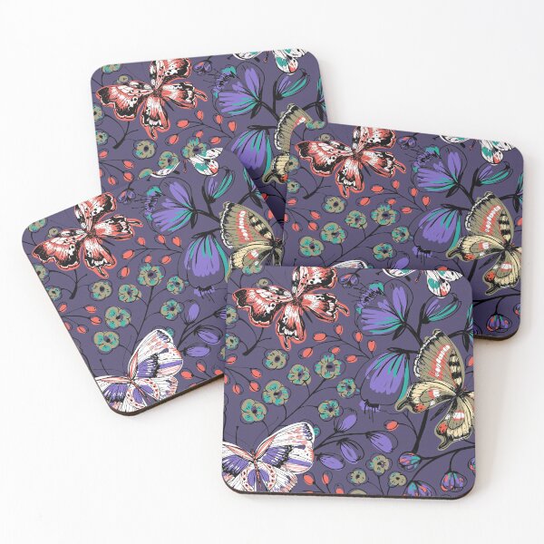 Item preview, Wildflowers And Butterflies Pattern designed and sold by Xoox Art.