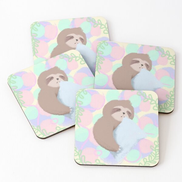 Item preview, Sleepy sloth with a pillow designed and sold by roomayo.