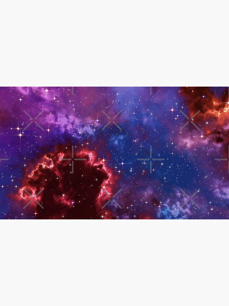Fantasy nebula cosmos sky in space with stars (Blue/Purple/Red/Yellow/Pink) by GaiaDC