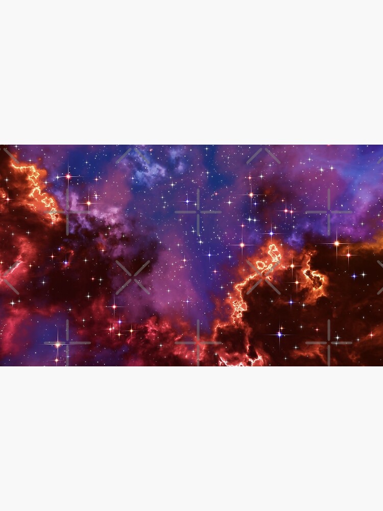 Fantasy nebula cosmos sky in space with stars (Blue/Purple/Red/Yellow/Pink) by GaiaDC