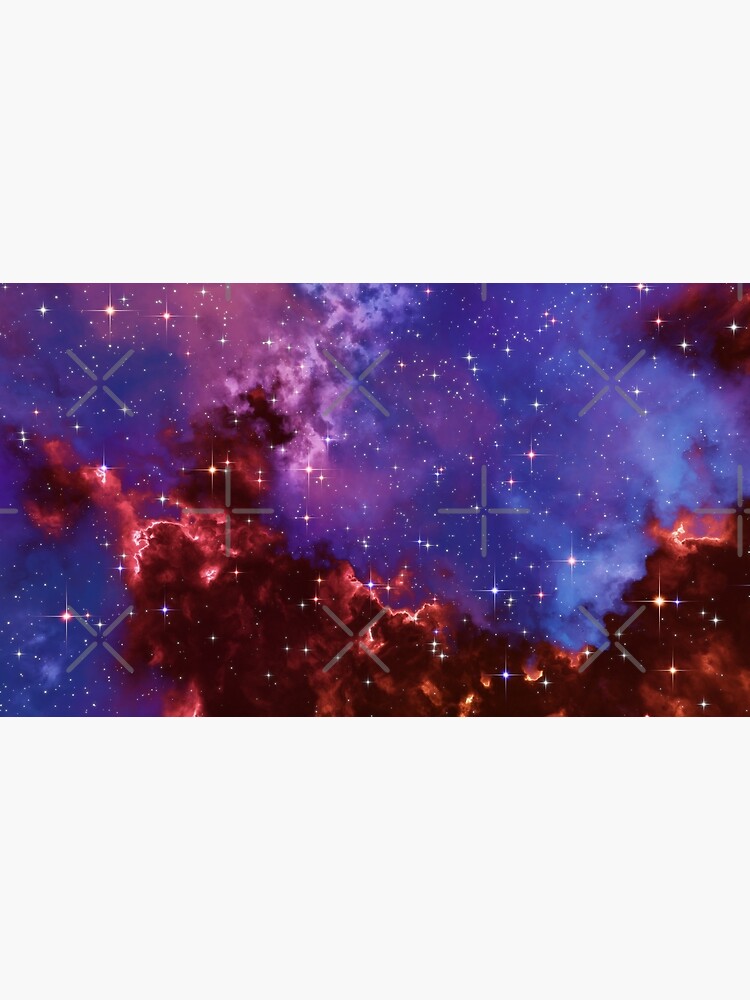 Fantasy nebula cosmos sky in space with stars (Blue/Purple/Red/Yellow/Pink) by GaiaDC