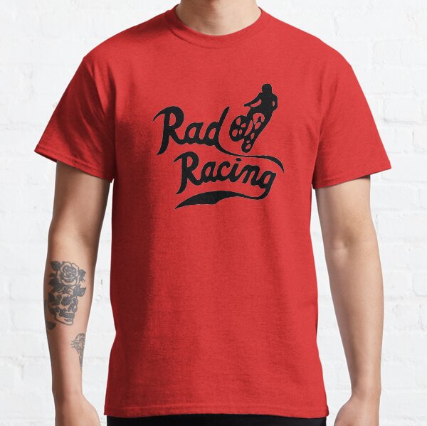 Item preview, 80s vintage inspired retro rad racing shirt designed and sold by BMBurbanapparel.