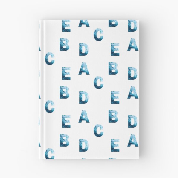 Item preview, Ocean Waves Alphabet Sticker Pack (A, B, C, D, E) designed and sold by LiveAndGlow.