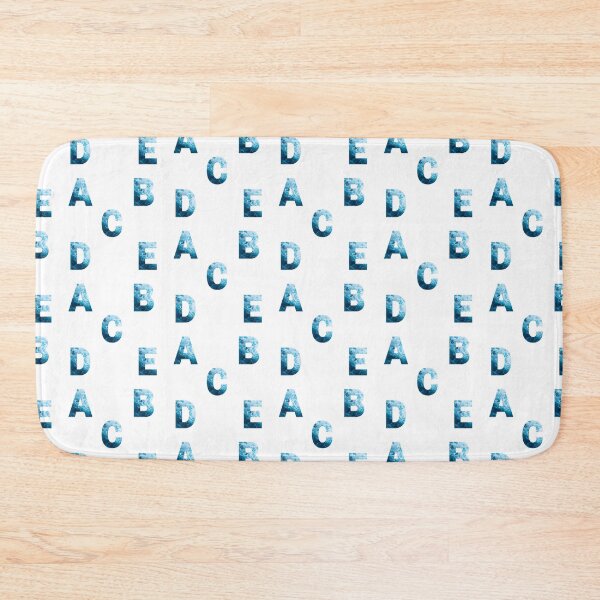 Item preview, Ocean Waves Alphabet Sticker Pack (A, B, C, D, E) designed and sold by LiveAndGlow.