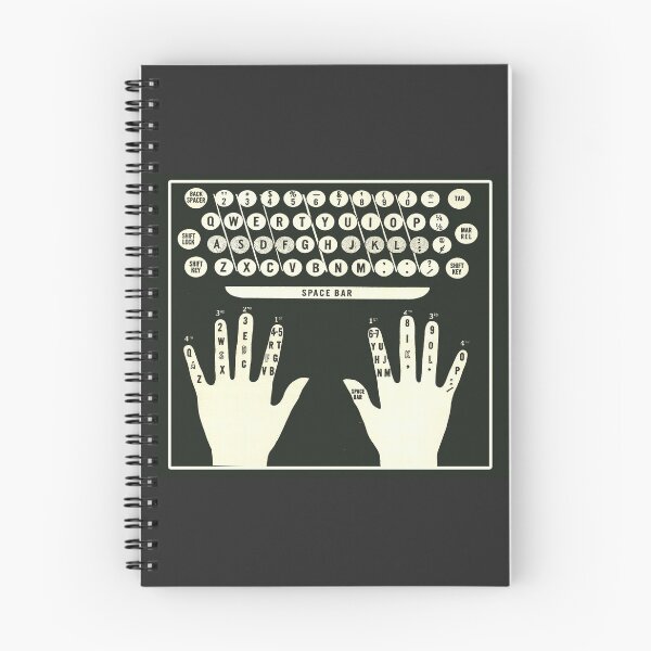 Item preview, Typing Diagram - Vintage Instructional Infographic designed and sold by elevens.