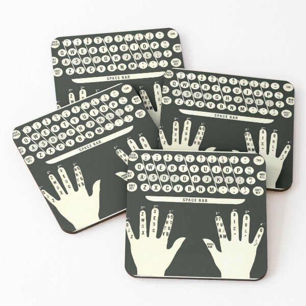 Item preview, Typing Diagram - Vintage Instructional Infographic designed and sold by elevens.