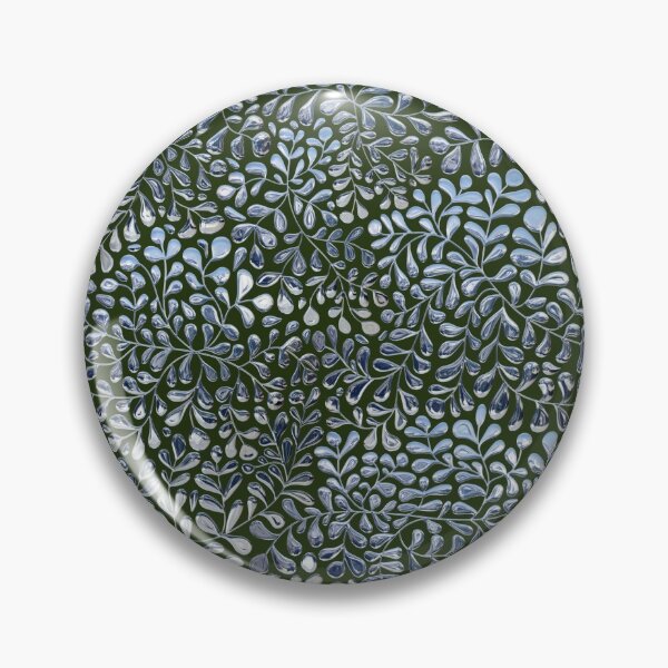Item preview, Silver Ivy Doodle on Dark Green designed and sold by AxeLeon Patterns.