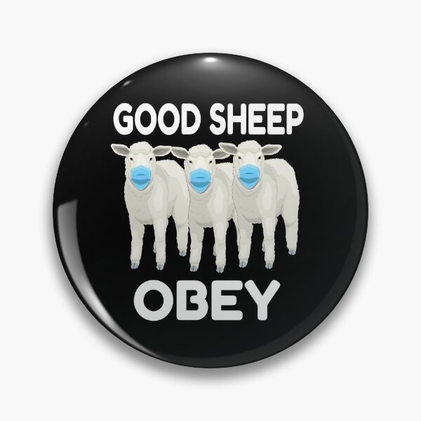 Item preview, Good sheep obey and wear their mask  designed and sold by 1970Russell.