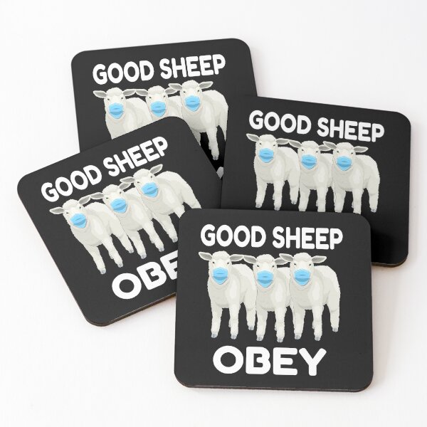 Item preview, Good sheep obey and wear their mask  designed and sold by 1970Russell.