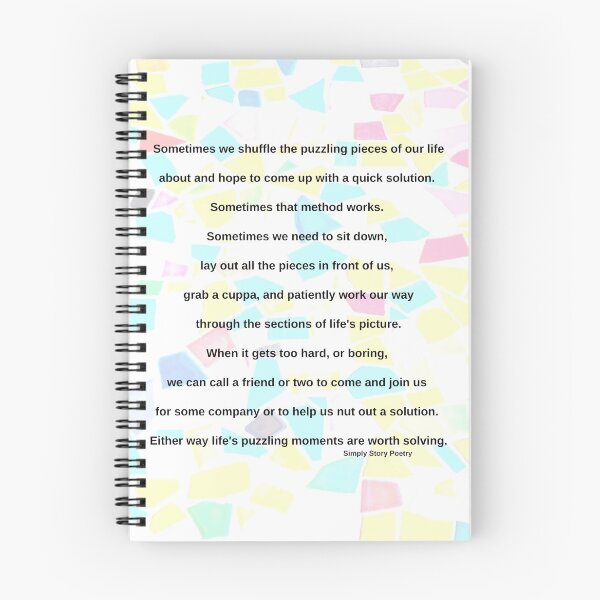 Item preview, Life is Puzzling Poem designed and sold by beverleyjoy.