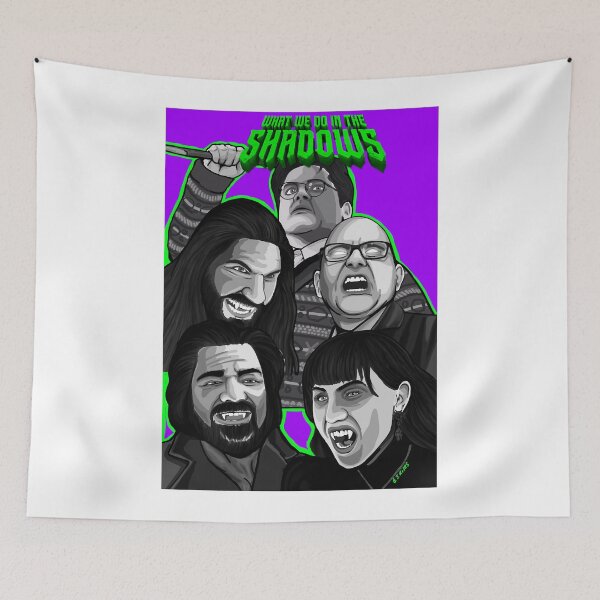 Item preview, qué hacemos sombras comedia cartel de la película de terror designed and sold by ThompsonDarrell.