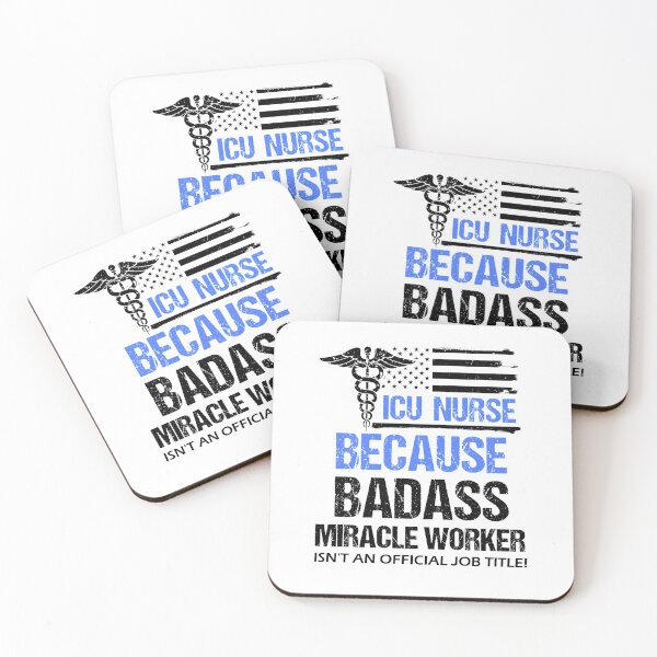 Item preview, ICU Nurse Badass Miracle Worker Premium, design designed and sold by KirstenMartine.