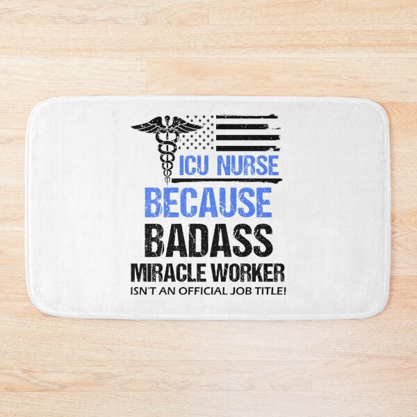 Item preview, ICU Nurse Badass Miracle Worker Premium, design designed and sold by KirstenMartine.