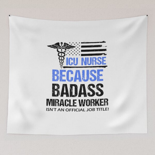 Item preview, ICU Nurse Badass Miracle Worker Premium, design designed and sold by KirstenMartine.