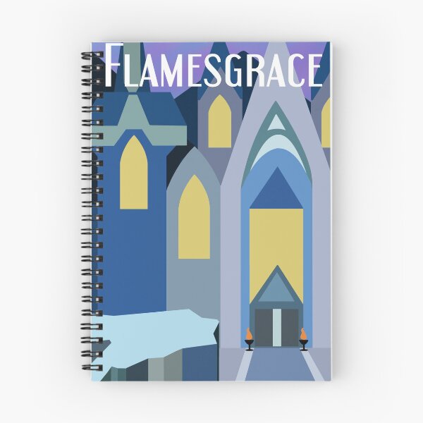 Item preview, Flamesgrace Cathedral Travel Poster designed and sold by sylphofhope19.