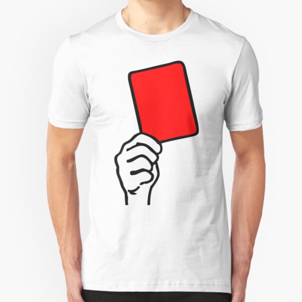 Foul - red card Slim Fit T-Shirt