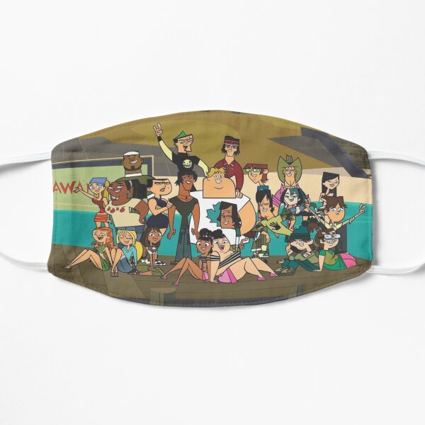 Welcome back to Total Drama Island Flat Mask