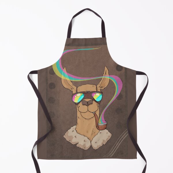Item preview, Llama Smoking a Rainbow Pipe designed and sold by Cuterefaction.