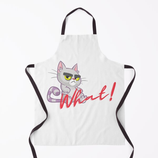 Item preview, What! Angry Grumpy Gray Cat designed and sold by Marie  Labradore.