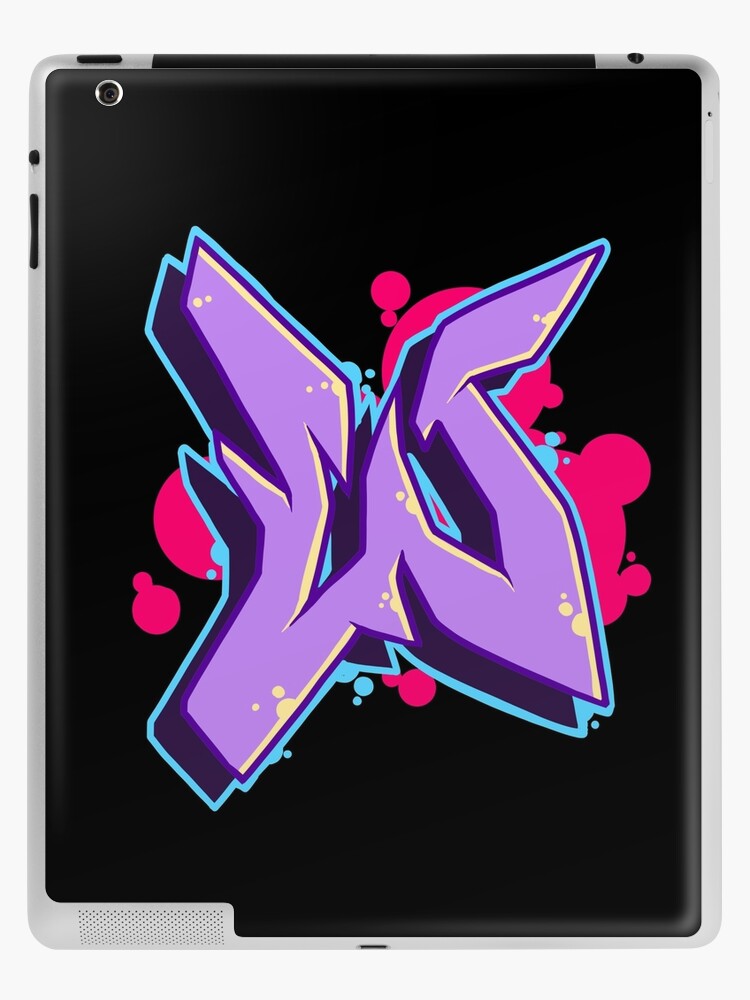 Letter W- Graffiti Street Art Style  iPad Case & Skin for Sale by