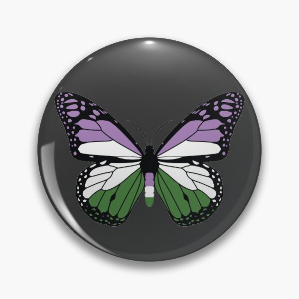 Item preview, Queer Butterfly Pride Gift, GenderQueer Colorful Monarch Butterfly, Gender Queer Insects LGBT+ designed and sold by ArtsyloShop.