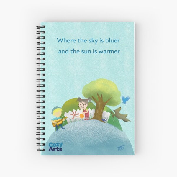 Cozy Corner • Blue Skies • Rectangle Spiral Notebook