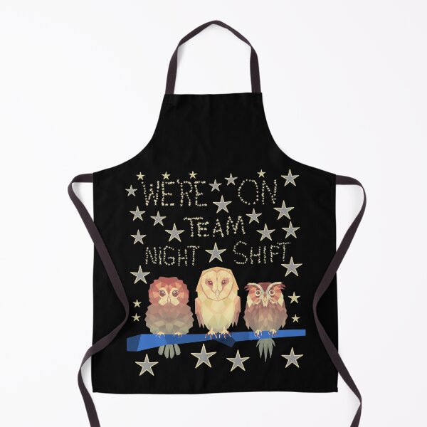 Item preview, We Are On Team Night Shift Owls Stars designed and sold by artfulnotebook.