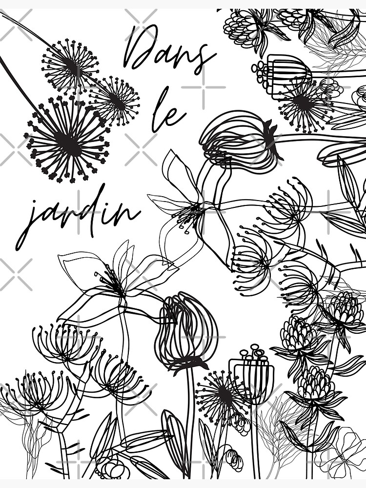 "Dans le Jardin" Poster for Sale by StudioShiloh | Redbubble