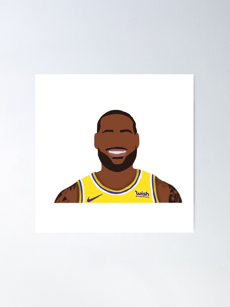 Lebron James Jersey Art Board Print for Sale by WalkDesigns