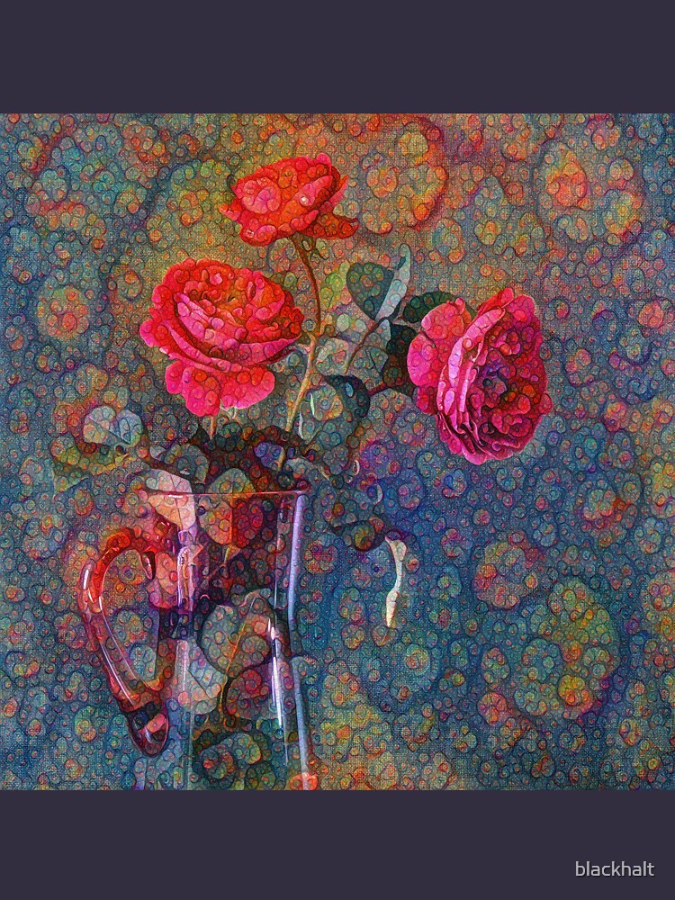 Roses #DeepDreamed by blackhalt