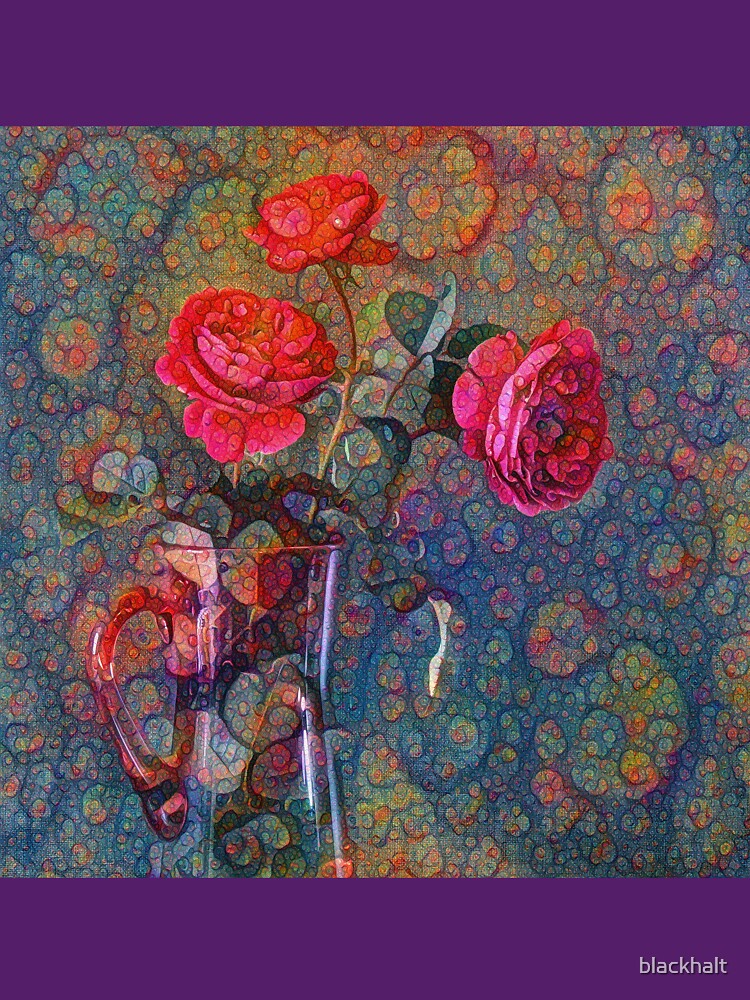 Roses #DeepDreamed by blackhalt