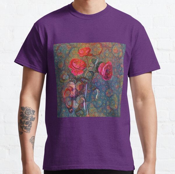 Roses #DeepDreamed Classic T-Shirt