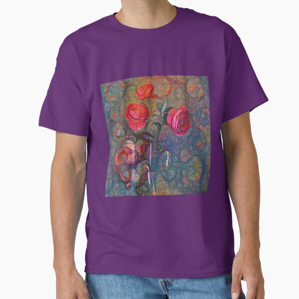 Roses #DeepDreamed Classic T-Shirt