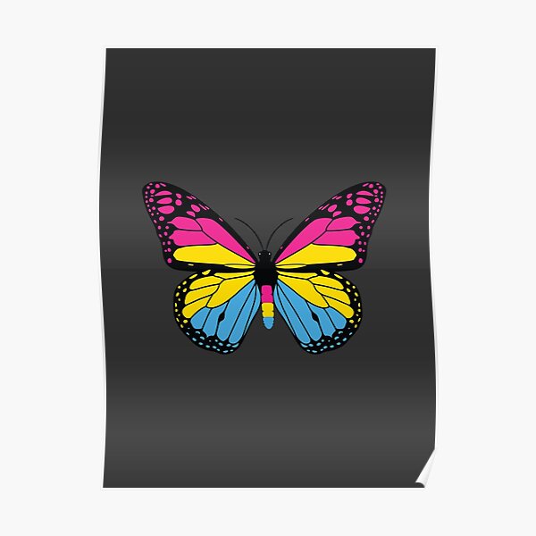 Pansexual Butterfly Pride T Pansexual Colorful Monarch Butterfly Pansexuality Insects 