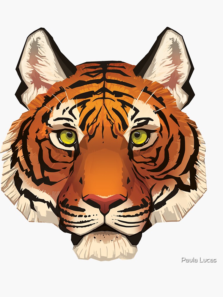 Tiger Face Stickers Redbubble - tigertiger cub roblox