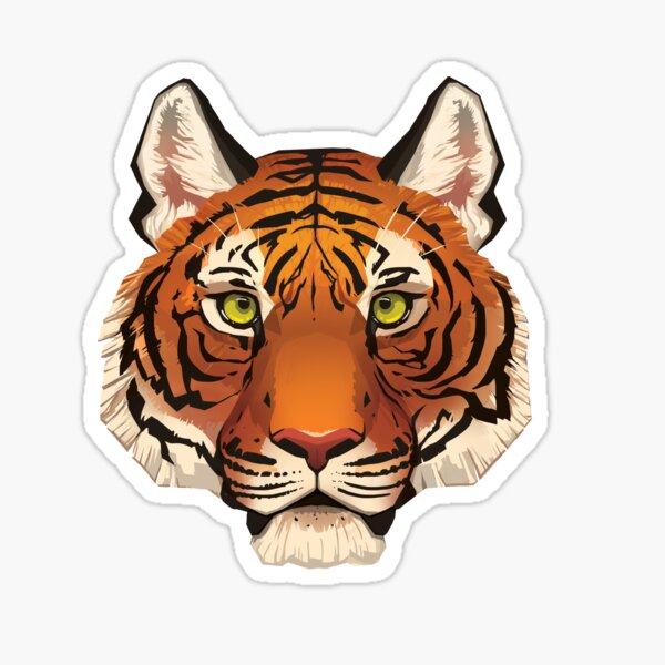 g2403 Vinyl Wall Decal Tiger Animal Aggressive Predator Big Cat Stickers 