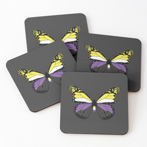 Item preview, Non-Binary Butterfly Pride Gift, Enby NonBinary Colorful Monarch Butterfly, NB NonBinary Insects LGBT+ designed and sold by ArtsyloShop.