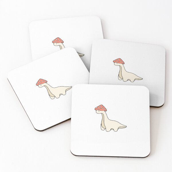 Item preview, Simple Red and White Mushroom Hat Brontosaurus Dinosaur designed and sold by bassoongirl123.