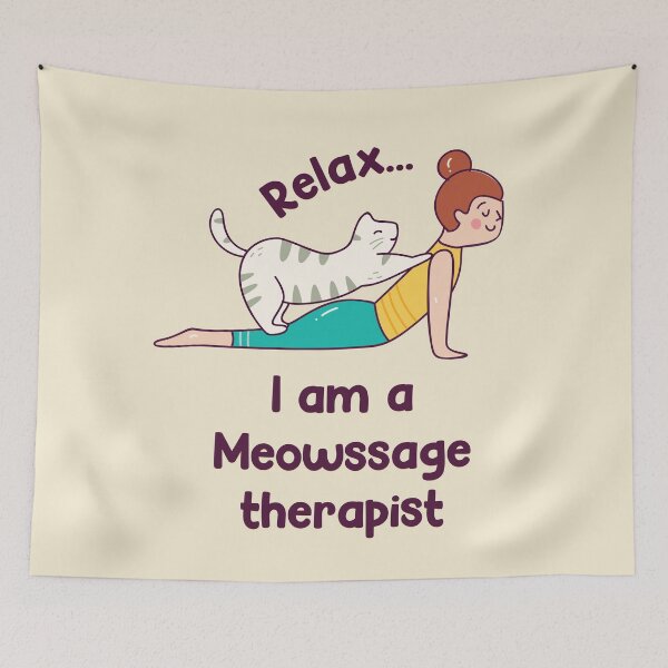 Item preview, Massage Therapists - Kitty is the massage therapist_funny Design designed and sold by GalacticDust.
